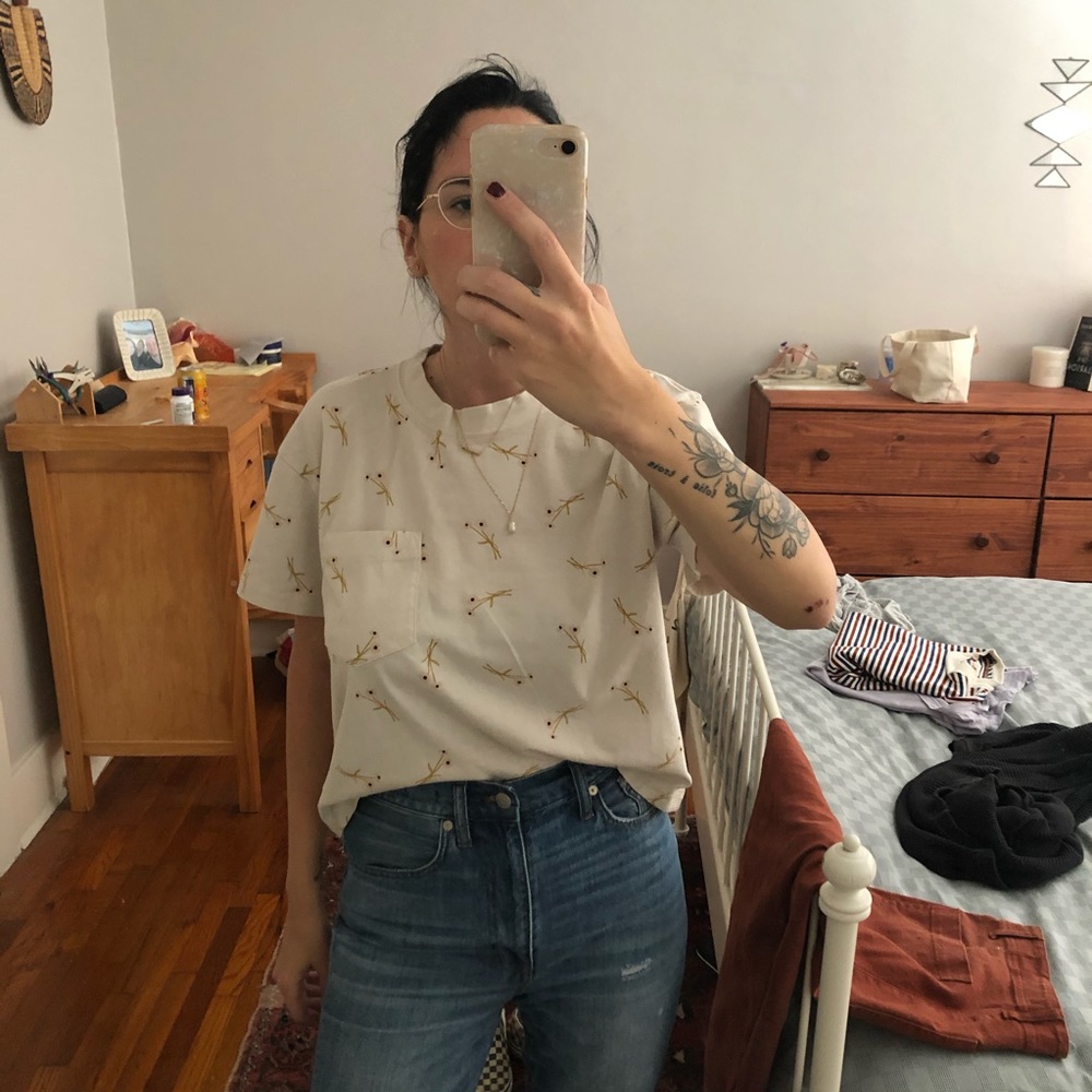 Boxy madewell printed tee